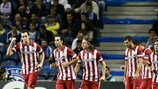 L'Atlético fête sa victoire à Lisbonne