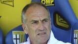 Francesco Guidolin looks on during Udinese's meeting with Parma last term