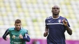 Angelo Ogbonna training with Italy last summer