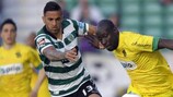Miguel Lopes (left) in action for Sporting