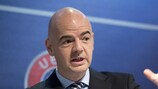 Le secrétaire général de l'UEFA Gianni Infantino a évoqué l'engouement des clubs en cette période de l'année