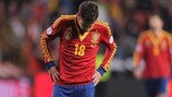 Jordi Alba suffered a hamstring strain during his 17th appearance for Spain