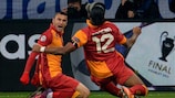 Burak Yılmaz (Galatasaray AŞ) anotó por sexto partido consecutivo en esta Champions League
