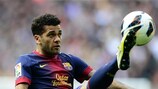 Daniel Alves cree que el Barcelona puede remontar ante el Milan