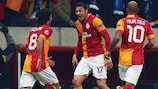 Burak Yılmaz, autor del 1-0 para el Galatasaray
