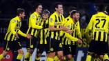 Julian Schieber celebrates Dortmund's winner