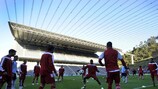 Braga im Training vor dem United-Spiel
