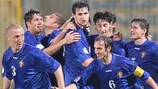 La Moldavia festeggia un gol di Igor Bugaev