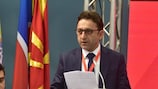 Muamed Sejdini, Präsident des Fußballverbands der EJR Mazedonien.