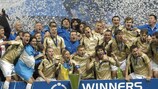 Zenit celebrate winning the 2008 UEFA Cup