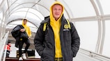 Dortmund's Erling Haaland arrives in Paris ahead of the game