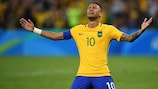 Neymar celebrates 2016 Olympic success with Brazil