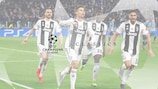 Cristiano Ronaldo comemora após estabelecer o 3-0 de grande penalidade