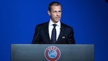 Il presidente UEFA  Aleksander Čeferin: "Il fine più importante dei profitti"
