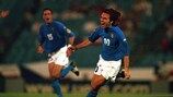 Andrea Pirlo après un but marqué pour l'Italie