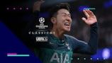 Heung-Min Son celebrates at full-time