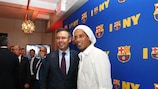 Ronaldinho à New-York pour le Barça