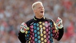 Peter Schmeichel jubelt über Dänemarks Triumph bei der UEFA EURO 1992