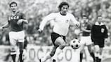Gerd Müller am acção durante a final do EURO 1972