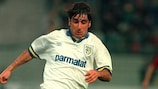 Crippa marcó el gol de la victoria del Parma en la Supercopa de la UEFA de 1993