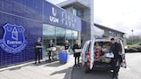 Everton in The Community (EiTC), Everton FC's official charity, has set up The Blue Family campaign in response to the COVID-19 crisis, and has been donating essential food bank parcels each week to local neighbourhoods.