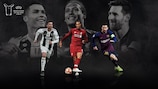 Cristiano Ronaldo, Virgil van Dijk and Lionel Messi make up the three-man shortlist