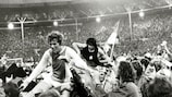 AFC Ajax celebrate winning the 1970/71 European Champion Clubs' Cup