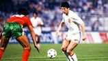 Carlos Santillana contro il Portogallo