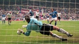 Andreas Köpke saves Gianfranco Zola's penalty