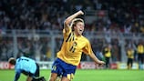 Thomas Brolin hizo el tanto de la victoria para Suecia.