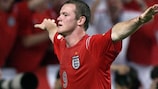 Wayne Rooney celebrates after scoring his second and England's third goal against Croatia
