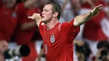 L'esultanza di Rooney per il suo secondo gol personale e terzo dell'Inghilterra contro la Croazia