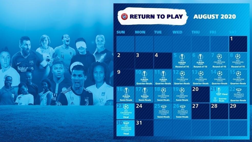 Updated UEFA competitions calendar Inside UEFA