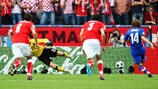 Luka Modrić marcó de penalti el 1-0 para Croacia