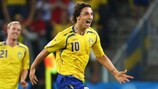 Zlatan Ibrahimović marcó el primer tanto sueco ante Grecia