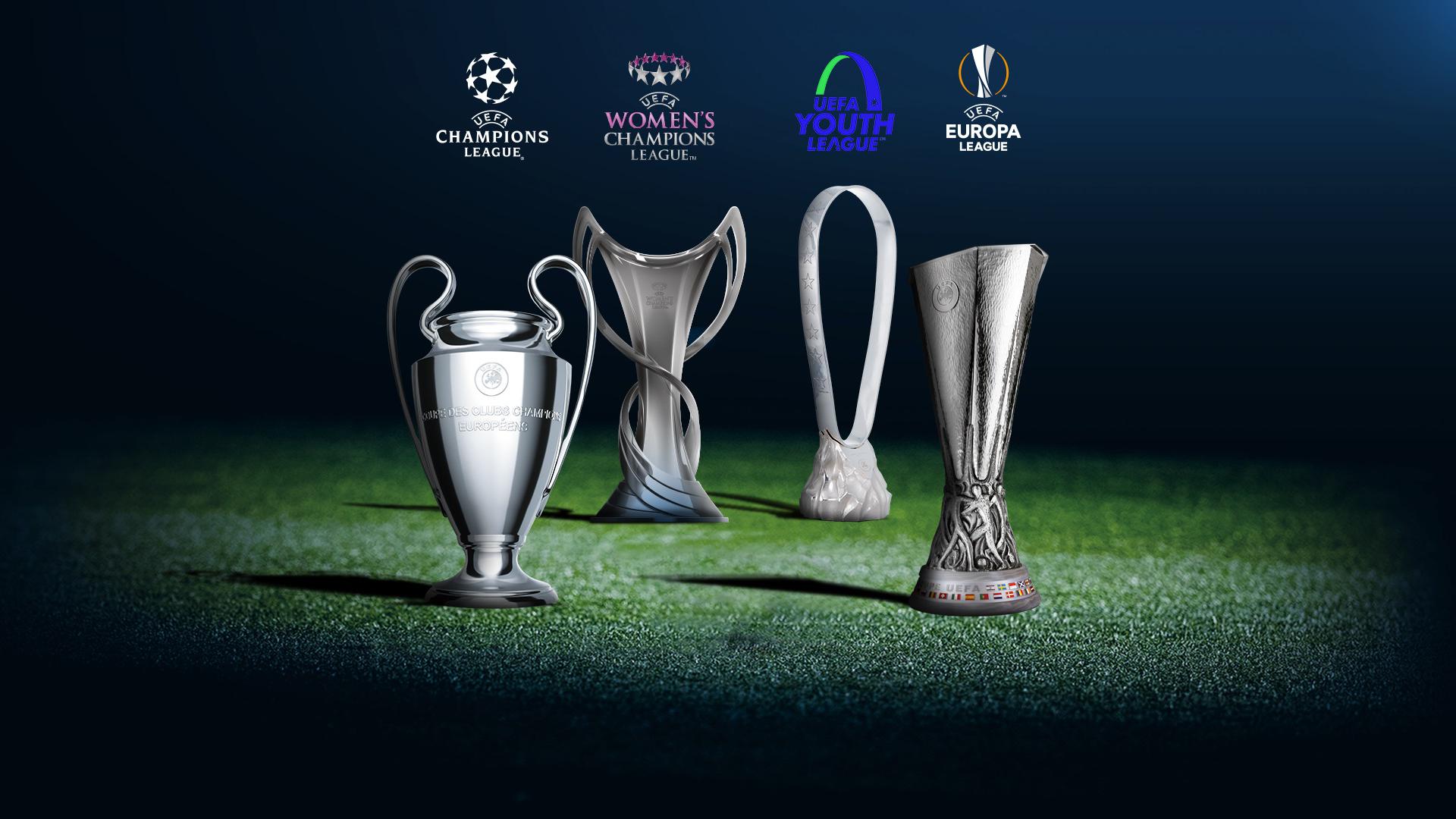 Todos os jogos das Finais da UEFA Champions League, Women's Champions League,  Youth League e eSports