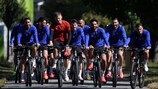 Basel cycle to training on Wednesday
