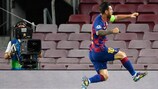 Lionel Messi bejubelt seinen Treffer zum 2:0