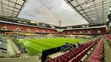 Imagen del estadio en Colonia que acogerá la gran final de la UEFA Europa League
