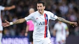 Ángel Di María celebrates scoring against Real Madrid on matchday 1