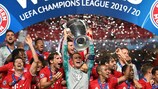 O Bayern celebra a sua 11ª vitória seguida na UEFA Champions League 2019/20