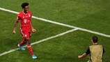 Kingsley Coman célèbre le but inscrit pour le Bayern face à Paris en finale de la Champions League