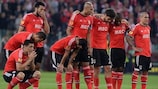 Torino, maggio 2014: la delusione dei giocatori del Benfica dopo la sconfitta contro il Siviglia in finale di UEFA Europa League