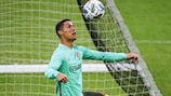 Cristiano Ronaldo parece estar recuperado de uma lesão