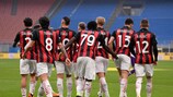 La gioia dei giocatori del Milan: i Rossoneri, grazie al successo sulla Fiorentina, si sono confermati in vetta alla classifica