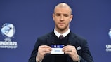 Former Switzerland defender Philippe Senderos helped to conduct the draw