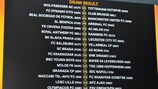 O sorteio completo dos 16 avos-de-final da Europa League