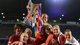 Lotta Schelin ended her time at Lyon in 2016 with her third UEFA Women's Champions League title