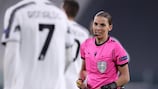  Stéphanie Frappart refereed the UEFA Champions League match between Juventus and Dynamo Kyiv on 2 December 