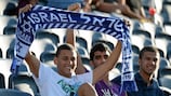 Aficionados antes de la final del Campeonato de Europa Sub-21 de la UEFA de 2013 en Israel